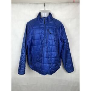 Cabela’s Lightweight Down Puffer Men's Blue 1/2 Zip Pockets Insolated Jacket L